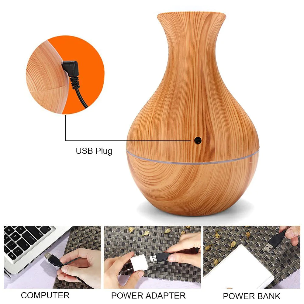 LED Ultrasonic Aromatherapy Essential Oil Diffuser