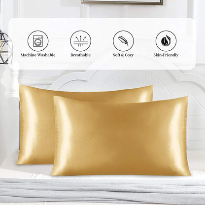 Beauty Sleep Satin Pillowcases 2/Pack